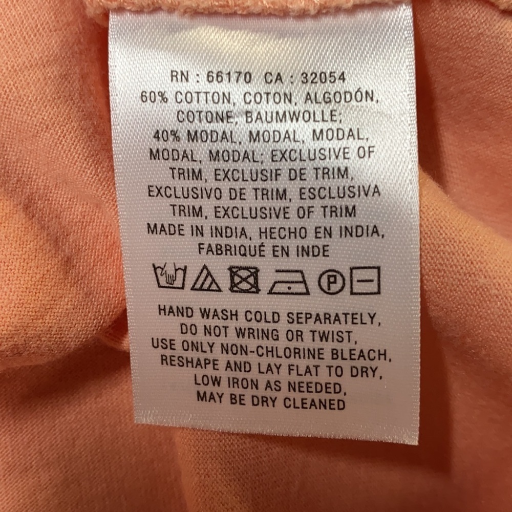 Anthropologie Meadow Rue Laia Peach Top NWOT - Picture 9 of 9